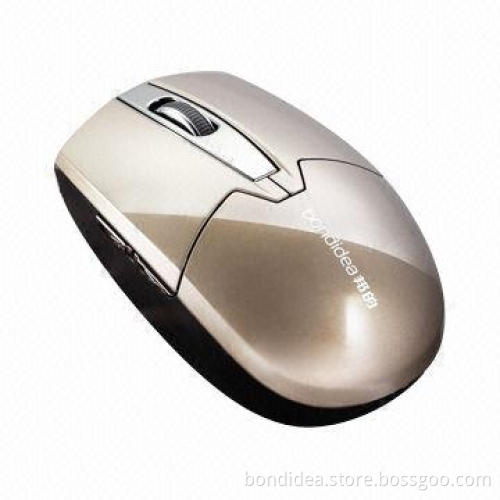 2.4GHz Wireless RF Mouse with Low-voltage Alarm Function, Double Channels No Delay